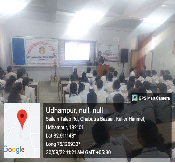 Career Counselling Session and National Career Service (NCS) Portal Registration Camp