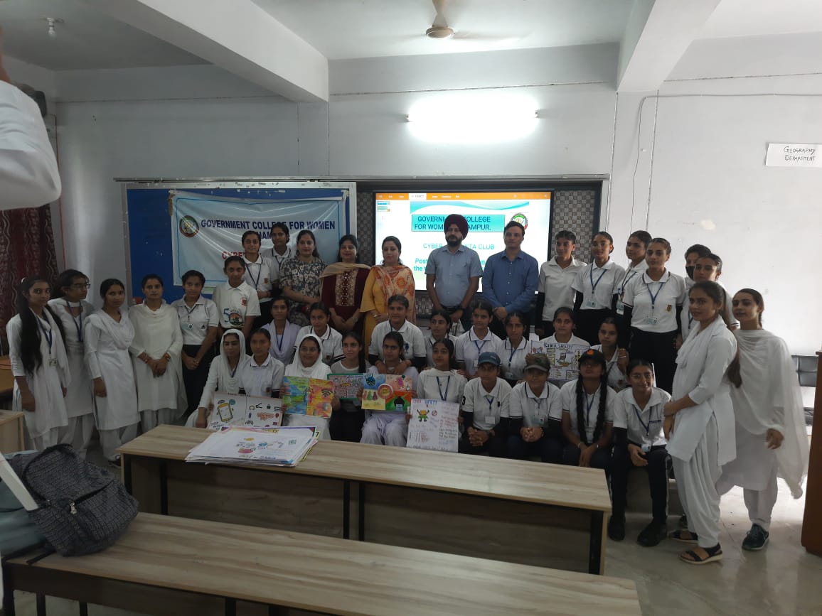 Poster making competition on on the theme Cyber Safety